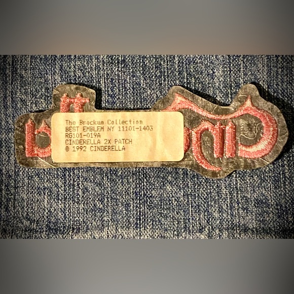 Vintage CINDERELLA Embroidered Band Patch 🎸 - Picture 2 of 4